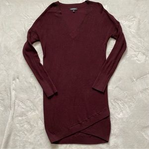 Express Sweater Dress - Burgundy